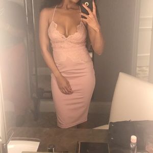 Pink party dress